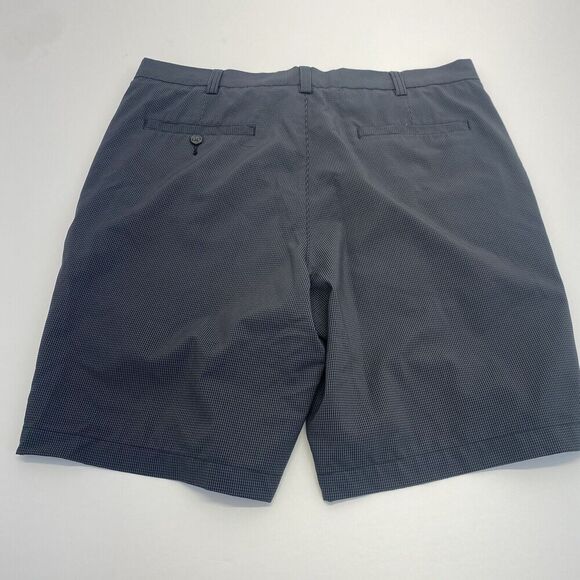 PGA Golf Shorts Men’s Size 36 Performance Chino Gray Pinstriped Dark Gray - Picture 14 of 15